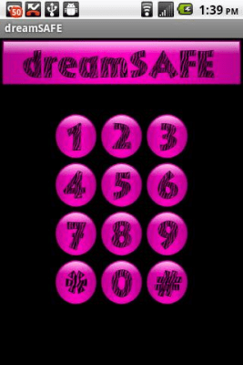 Screenshot of the application Pink Zebra Dream Safe - #1