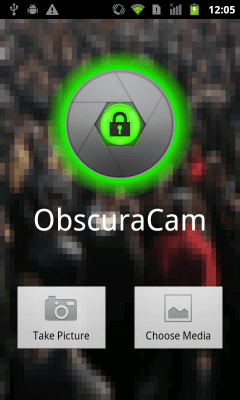 Screenshot of the application ObscuraCam: The Privacy Camera - #1