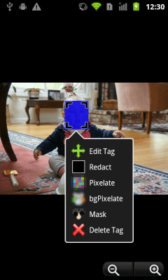 Screenshot of the application ObscuraCam: The Privacy Camera - #4