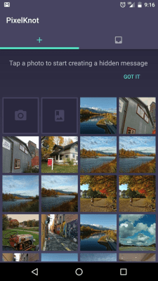 Screenshot of the application PixelKnot: Hidden Messages - #1