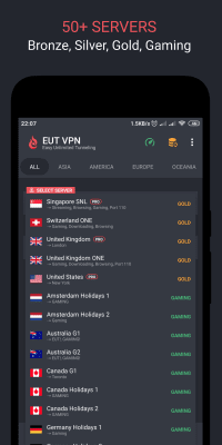 Screenshot of the application EUT VPN - Easy Unlimited Tunneling - #2