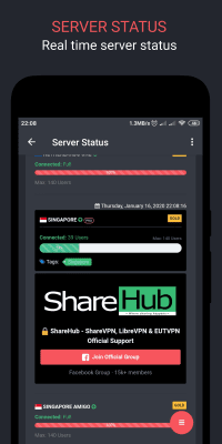 Screenshot of the application EUT VPN - Easy Unlimited Tunneling - #3