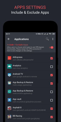 Screenshot of the application EUT VPN - Easy Unlimited Tunneling - #5