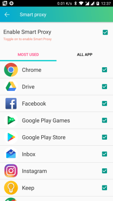Screenshot of the application GeckoVPN Free Fast Unlimited Proxy VPN - #6