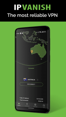 Screenshot of the application IPVanish VPN - #1