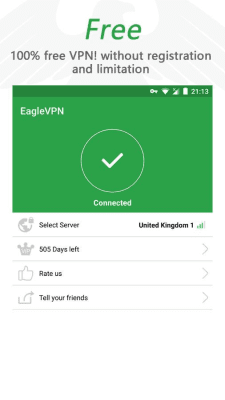 Screenshot of the application Eagle VPN: free proxy - #1