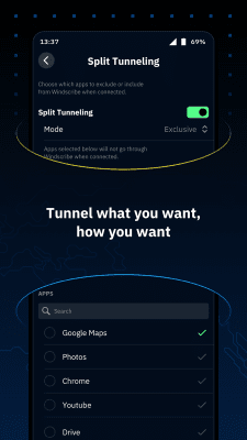Screenshot of the application Windscribe VPN - #4