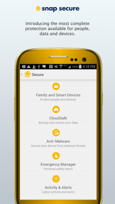 Screenshot of the application Snap Secure + Mobile Antivirus - #4