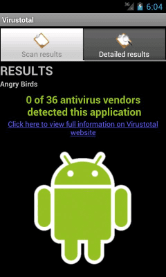 Screenshot of the application VirusTotal - #2