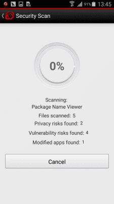 Screenshot of the application Enterprise Mobile Security - #4