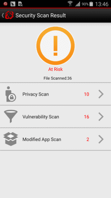Screenshot of the application Enterprise Mobile Security - #5