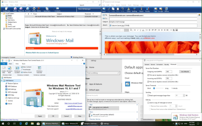 Screenshot of the application Windows Mail Restore Tool - #1