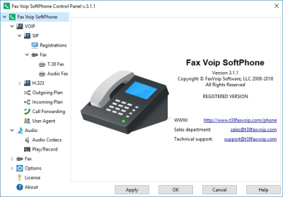 Screenshot of the application Fax Voip Softphone - #2
