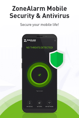 Screenshot of the application ZoneAlarm Mobile Security - #1