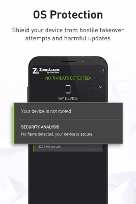 Screenshot of the application ZoneAlarm Mobile Security - #6