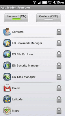 Screenshot of the application ES Security Manager(Beta) - #2