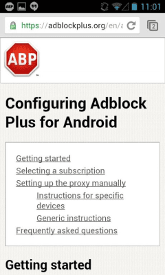 Screenshot of the application AdBlock Plus - #3