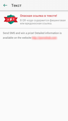 Screenshot of the application Kaspersky QR Scanner - #3