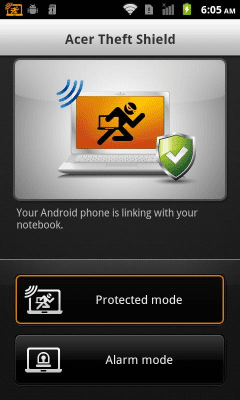 Screenshot of the application Acer Theft Shield - #2
