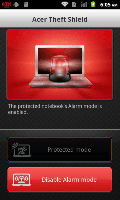 Screenshot of the application Acer Theft Shield - #3