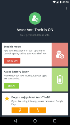 Screenshot of the application Avast Anti-Theft - #1