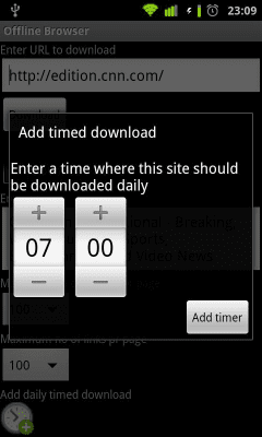 Screenshot of the application Offline Browser - #6