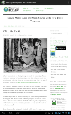 Screenshot of the application Orweb: Private Web Browser - #7