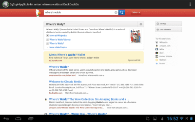 Screenshot of the application Orweb: Private Web Browser - #8