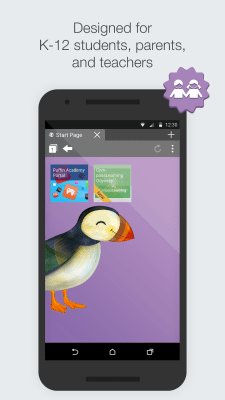 Screenshot of the application Puffin Academy - #1