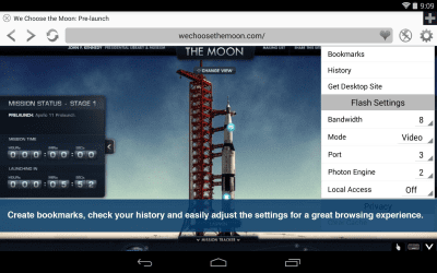 Screenshot of the application Photon Flash Player & Browser - #8