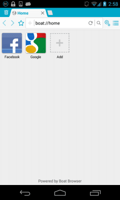 Screenshot of the application Boat Browser for tablets - #1