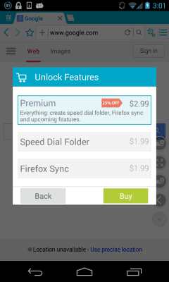 Screenshot of the application Boat Browser for tablets - #6