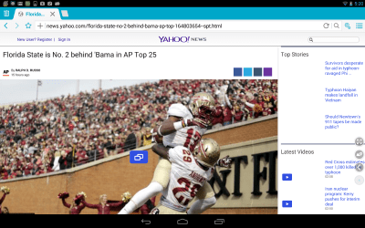 Screenshot of the application Boat Browser for tablets - #8