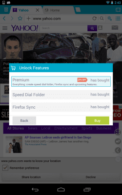Screenshot of the application Boat Browser for tablets - #16