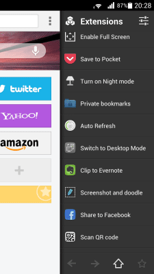 Screenshot of the application Private Bookmarks for Next Browser - #4