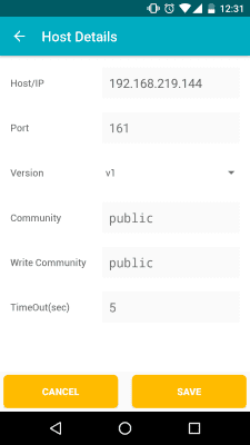 Screenshot of the application SNMP MIB Browser - #7
