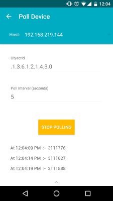 Screenshot of the application SNMP MIB Browser - #8