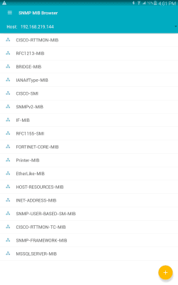 Screenshot of the application SNMP MIB Browser - #9