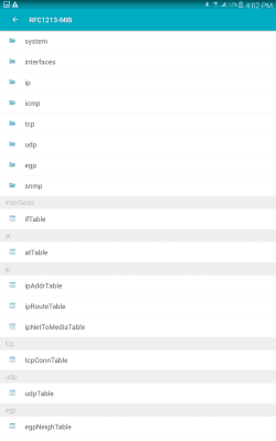 Screenshot of the application SNMP MIB Browser - #10