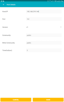 Screenshot of the application SNMP MIB Browser - #13