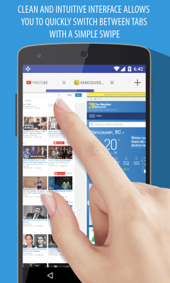 Screenshot of the application Frost Incognito Browser - #4
