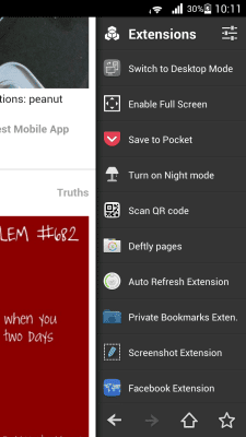 Screenshot of the application Pocket for Next Browser - #2