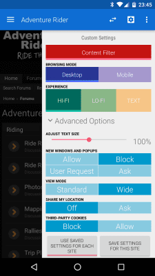 Screenshot of the application Atlas Web Browser - #3
