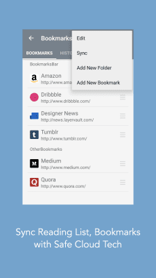 Screenshot of the application Mercury Browser for Android - #6
