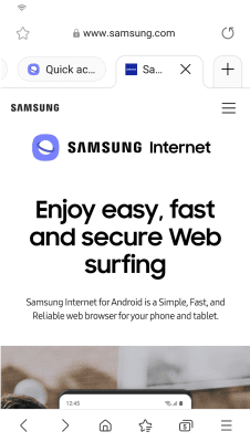 Screenshot of the application Samsung Internet Browser - #6