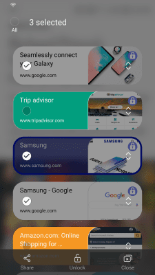 Screenshot of the application Samsung Internet Browser - #7