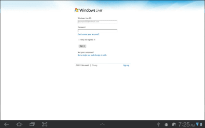 Screenshot of the application Browser for SkyDrive(OneDrive) - #2