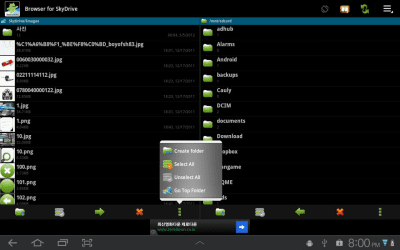 Screenshot of the application Browser for SkyDrive(OneDrive) - #4