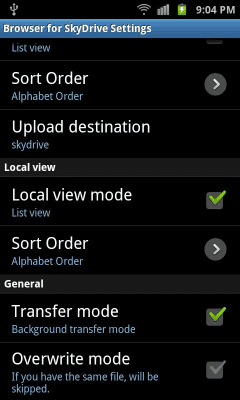 Screenshot of the application Browser for SkyDrive(OneDrive) - #6