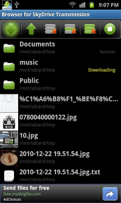 Screenshot of the application Browser for SkyDrive(OneDrive) - #7